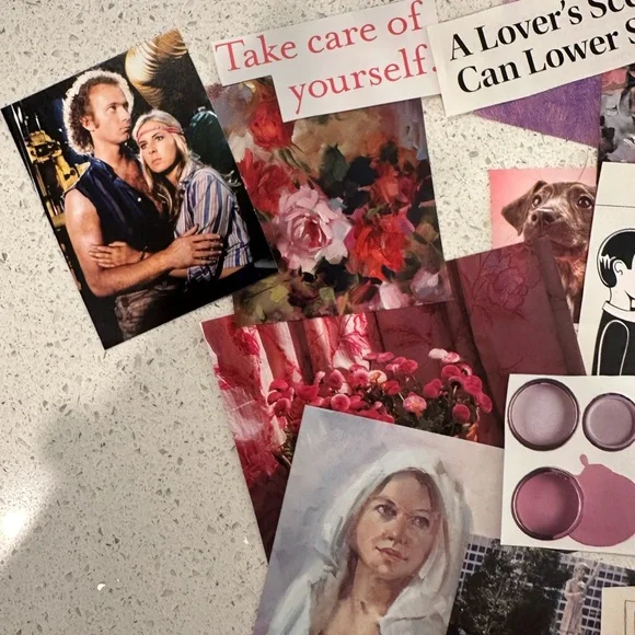 Junk Journal Kit - purple&pink love & romance aesthetic - Picture 5 of 10